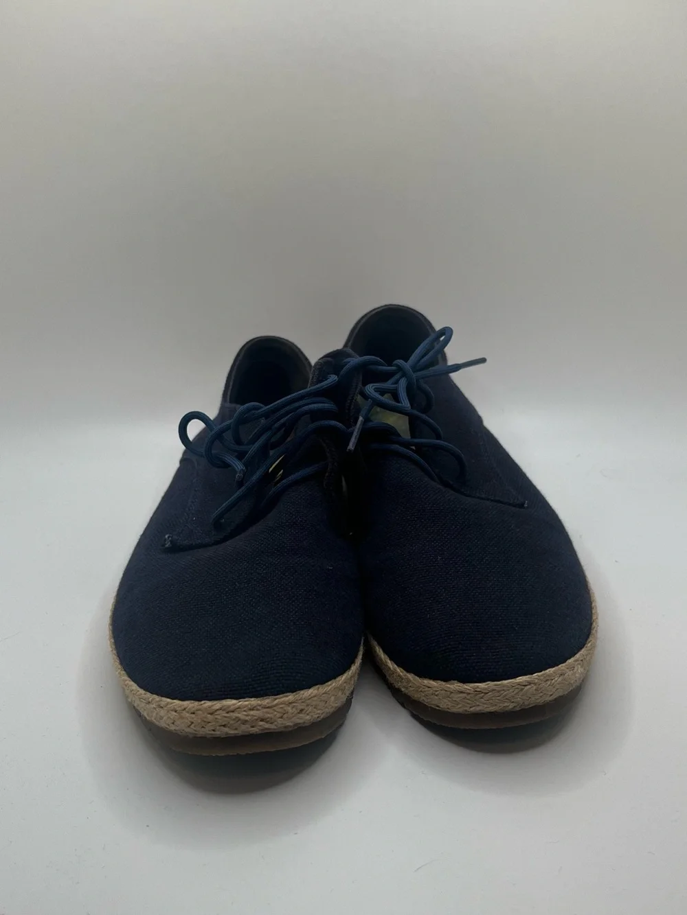 PATARA Men”s Eco - Friendly Navy  Nomad Canvas Lace-Up  Travel Shoes Size US 9
